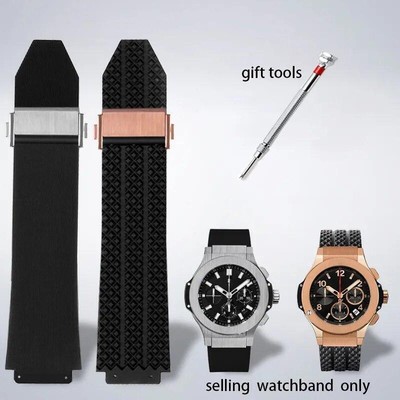 Uhrenarmband für Hublot Big Bang Silikon 25 * 19 mm Wasserdicht Herren...