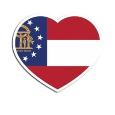 Georgia Heart Sticker