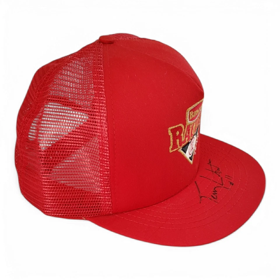 Vintage 80s Banquet Racing Terry LaBonte Signed NASCAR Trucker Hat NEW Rare - Image 3 of 4