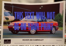 Rover Cabriolet A3 Poster of press photo 42cm x 29.7cm (gloss photocard) No. 1