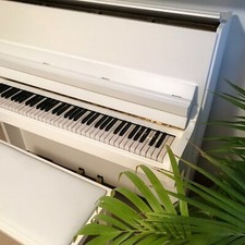 Beautiful Modern Upright Piano Refinished in Colour Of Your choice WHITE