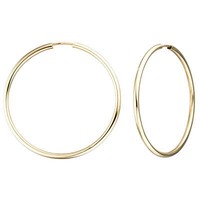 Ohrringe Creolen 38X1,7Mm Aus 585 Gold Gelbgold Rund GläNzend Schlicht Damen