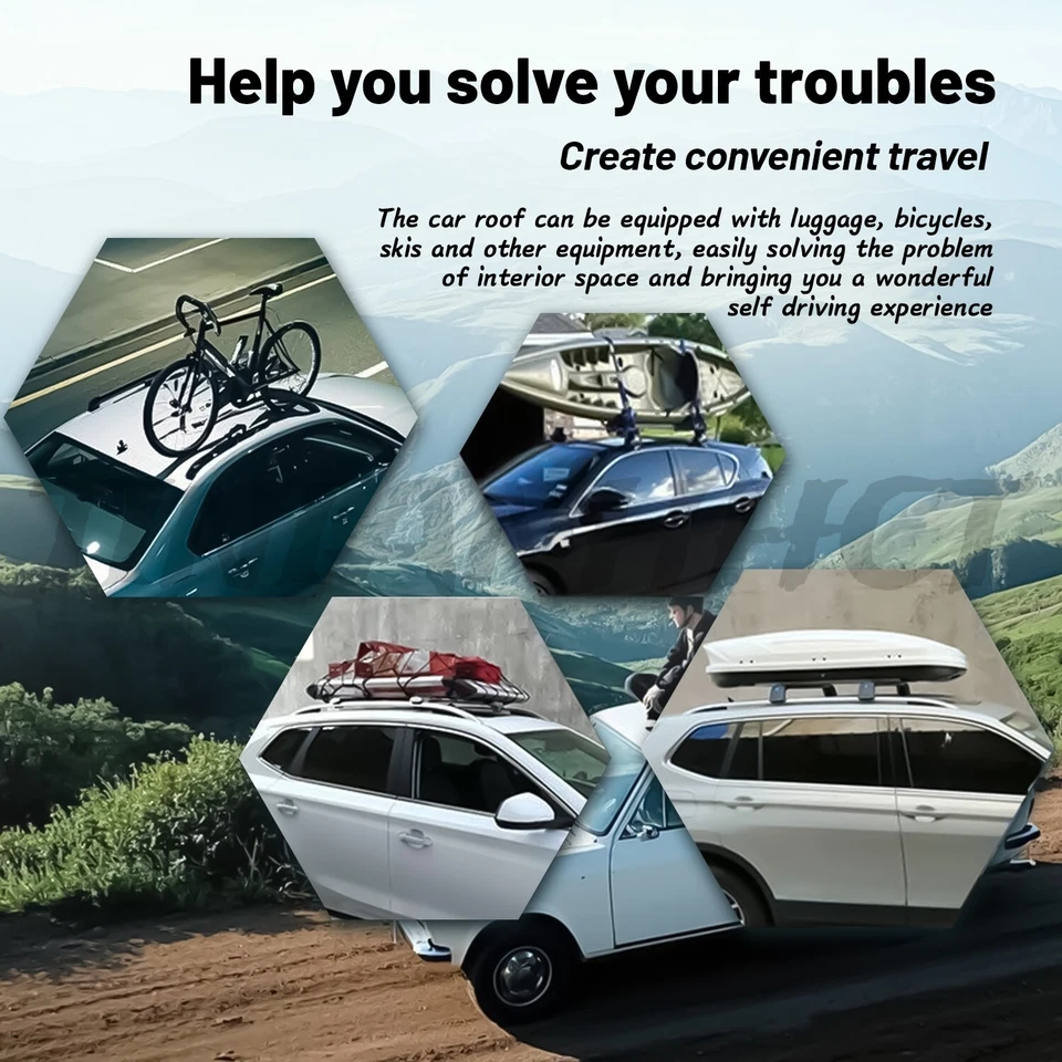 Cross Bars Fits for Kia Sorento 2011–2015 Cargo Bars Luggage Carrier Crossbar - Image 3 of 4