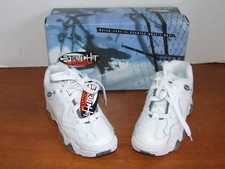 Street Hot Lights Buzzer Low White Leather Sneakers with Lights
