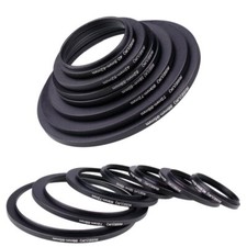 Step Up Lens Filter Ring Adapter Set 7pcs as Hood 40.5-42-52-58-60-72-86-95