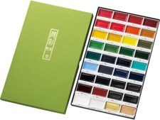 Kuretake Gansai Tambi Japanese Watercolor Paint MC20/36V 36 Colors Set New