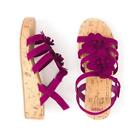 Nwt Gymboree Floral Flower Wedge sandals Shoes Jump into Summer Girls sz 11, 13