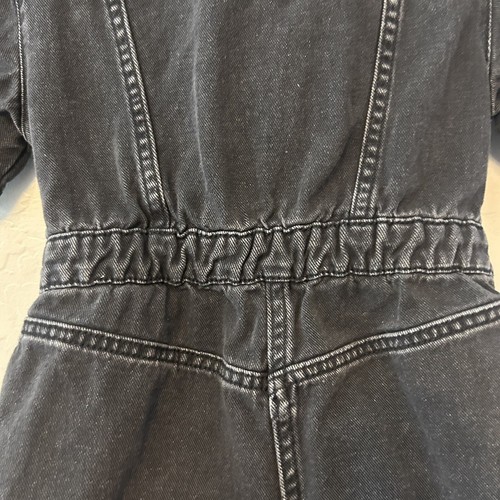 Zara Black Denim Shorts Jumpsuit Romper size 7 - Picture 16 of 19