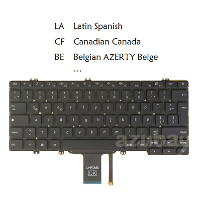 Laptop Keyboard for DELL Latitude 5300 2 in 1 Chromebook