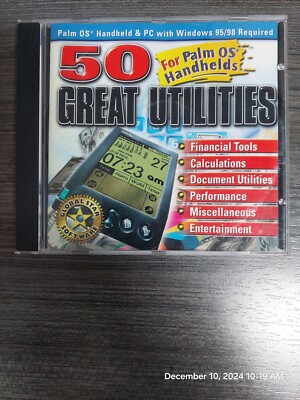 50 Great Utilities For Palm OS Handhelds CD-ROM Global Star Software