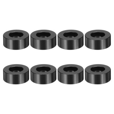 8 Stück M10 Aluminium Abstandshalter M10 IDx3/4'' ODx5/16'' Länge Schwarz