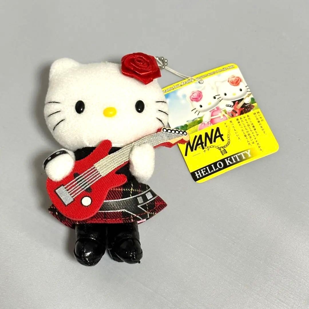 Hello Kitty Plush Mascot NANA Osaki Nana 2005 Sanrio Japan Ball Chain Figure New