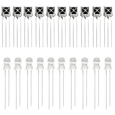 Gikfun Infrared Diode Led IR Emission and Receiver for Arduino (Pack of 10 Pa...