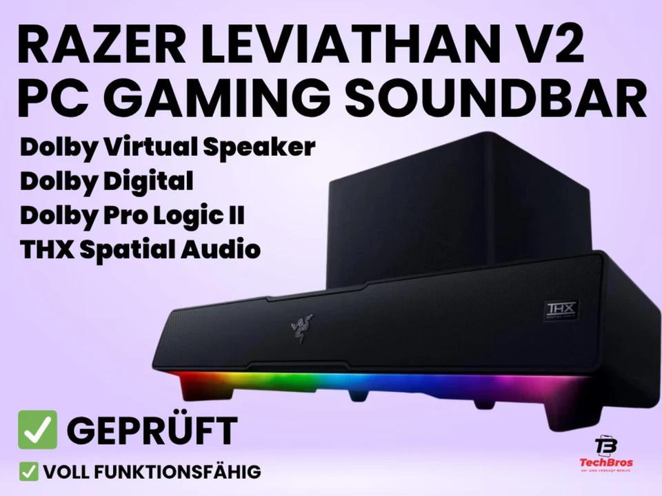 ⭐️ RAZER LEVIATHAN V2 – PC GAMING SOUNDBAR MIT OVP! ⭐️