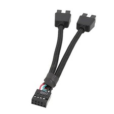Motherboard 9Pin USB2.0 to Dual 9Pin Extension Cable, 9Pin to 2 9Pin Splitter