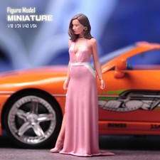 Diorama Scene Prop 1:18 Pink Dress Beauty Mini Doll Miniature Figure F Car Toys