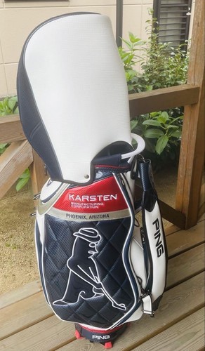 PING Golf Bag Carry Cart Caddy Bag Rare Japan Used - Picture 6 of 6