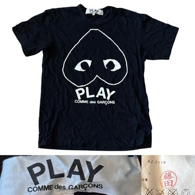 Comme des Garons Play T-Shirt Men s Size Large In Black
