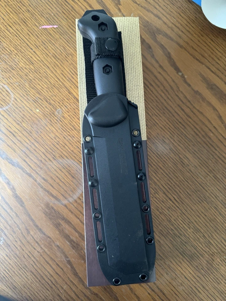 Ka-Bar Becker BK3 12.5” Tac Tool Fixed Blade Knife & Sheath BLACK USA  - Image 3 of 3