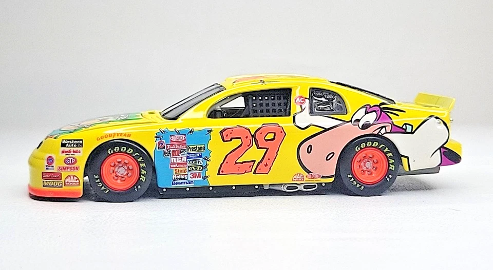Revell 1:43 1997 Steve Grissom Flintstones Cartoon Network Diecast Car NASCAR 29 - Image 3 of 4