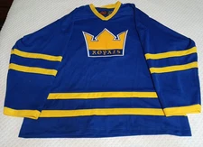 🏷️% Reading Royals ECHL Alex Kim #85 K1 Sportswear Hockey Jersey Blue Gold