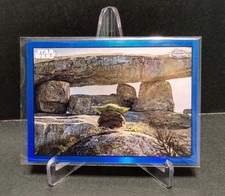 2022 Topps Chrome Star Wars The Mandalorian /99 GROGU IC-7 Blue Concept Art Card