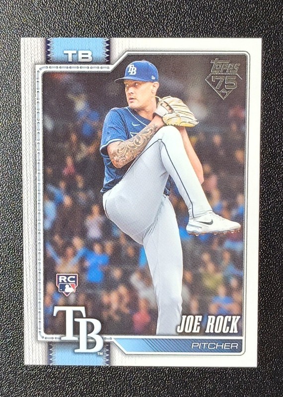 2026 Topps #134 Joe Rock RC Tampa Bay Rays
