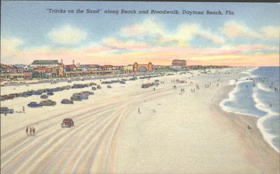 DAYTONA BEACH, Florida, USA - Vintage Postkarte