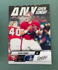 2022 Panini Prestige Football Steve Young Any Given Sunday #8 HOF 49ers