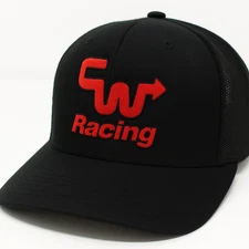 CW Racing BMX Trucker Patch Hat – Retro Embroidered Logo, Class