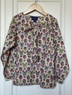 Papo d'Anjo Girl Top Size 8 Years Floral Garden Party *EUC J8