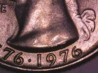 1976 D Bicentennial Quarter Error Coin Die Break Obverse Die Crack Reverse — photo 4