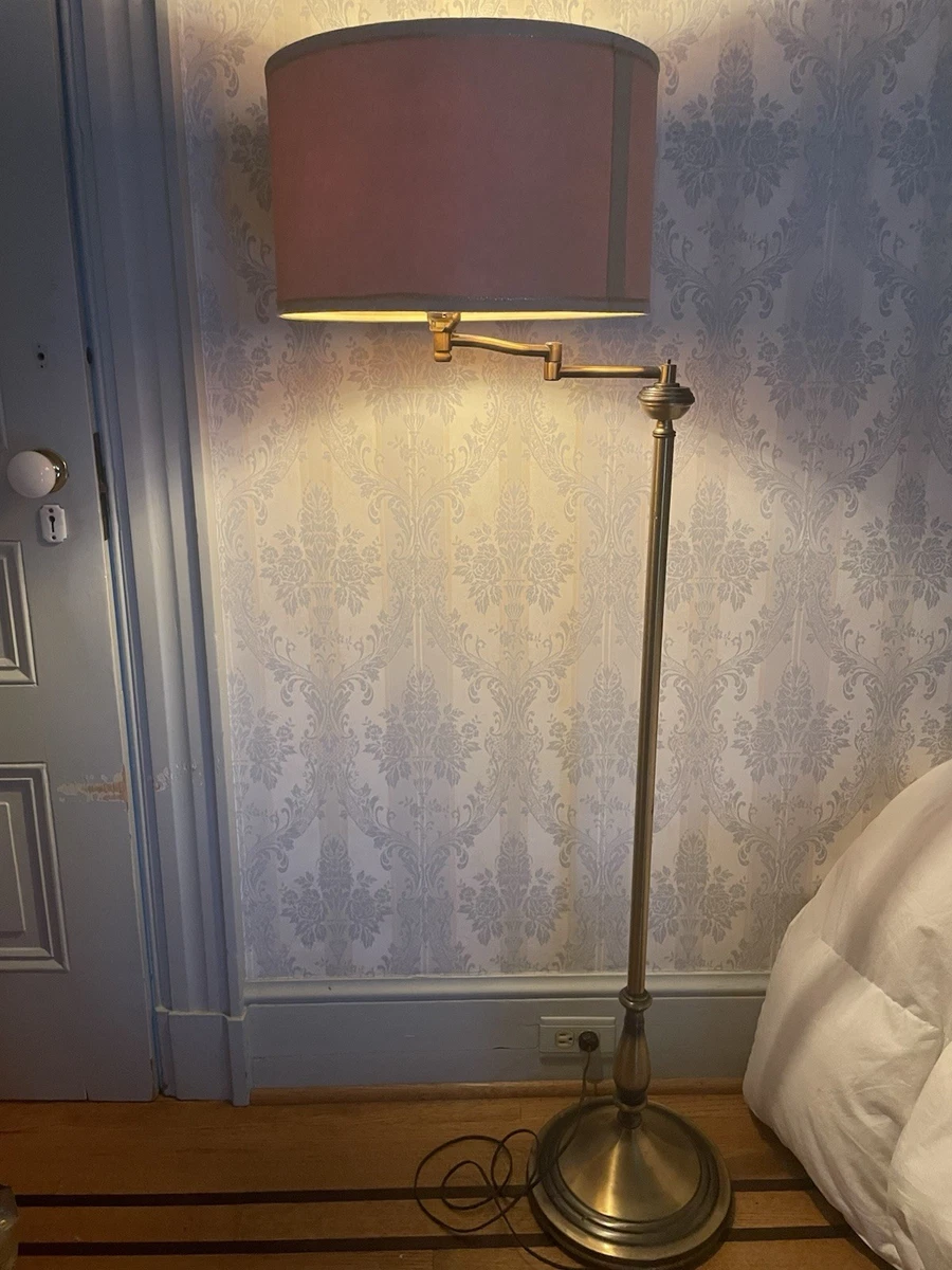 brass swing arm floor lamp products for sale | eBay