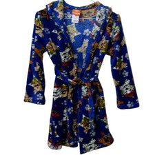 Nickelodeon Boys Paw Patrol Fleece Hooded Robe Blue Size M 8