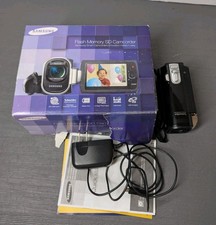 Samsung SMX-F40BN Handheld Camcorder 65x Zoom Varioplan Adapter Charger AV