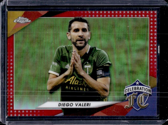 Diego Valeri 2021 Topps Chrome MLS #CFC-10 Celebration Red Refractor /5