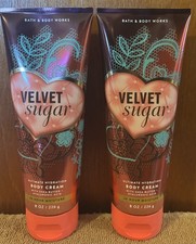 Bath  Body Works VELVET SUGAR Ultimate Hydration Body Cream - 8 oz/Pk of 2 NEW