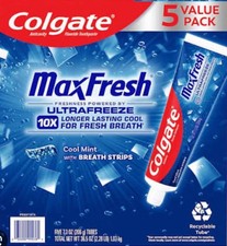 Colgate MaxFresh Cool Mint Toothpaste Fluorid...