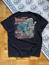 Harley Davidson Looney Tunes T-shirt 2012 Wile E Coyote Black Size L Large