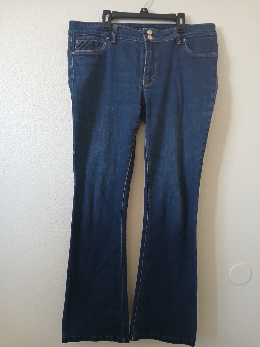 White House Black Market Womens Jeans Size 12R Dark Wash Denim