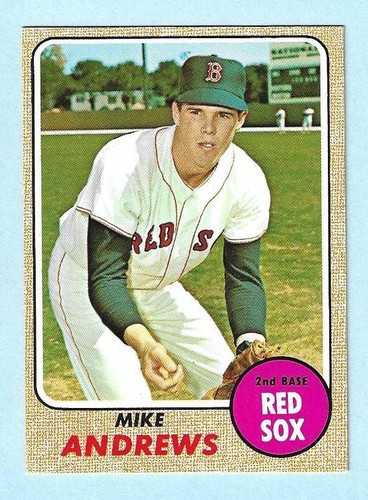 1968 Topps #502 Mike Andrews Boston Red Sox Near Mint COMPLETE SETBREAK