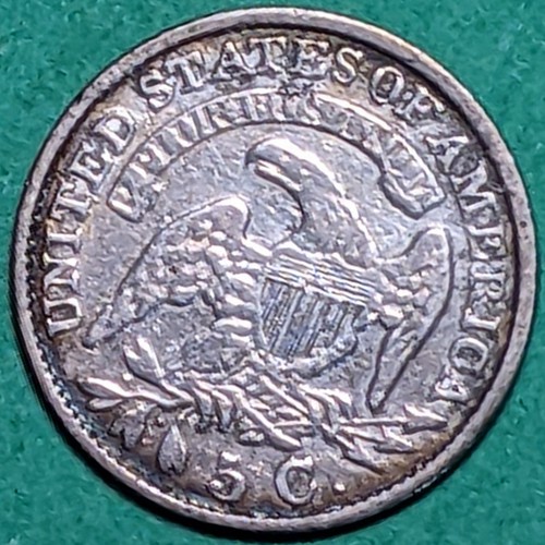 1831 Capped Bust Half Dime, Full Liberty.  Ungraded. - Picture 2 of 8