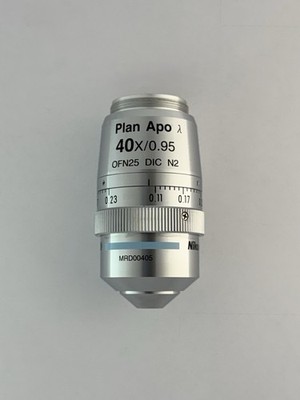 Nikon Plan Apo Lambda λ 40x/0.95 DIC N2 Microscope Objective – CFI60 ...