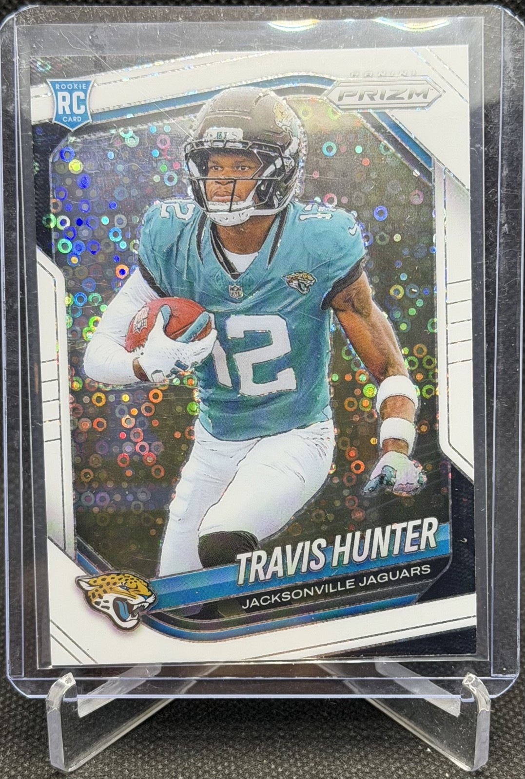 2025 Panini Prizm Rookies Travis Hunter #301 White Disco Prizm (RC) Jaguars