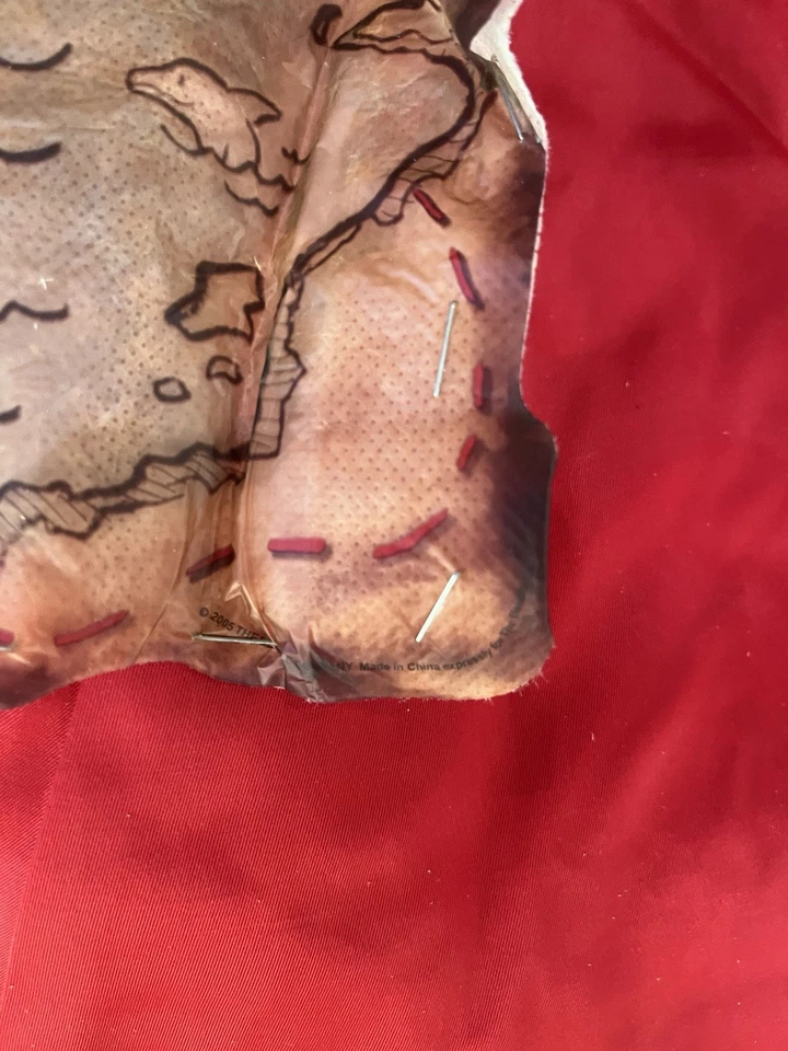 Lote de 4 piezas de disfraz de pirata chaqueta grande gancho rastas cinturón Foto 3 de 4