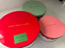 Kate Spade New York Set of 3 Decorative Tins NEW