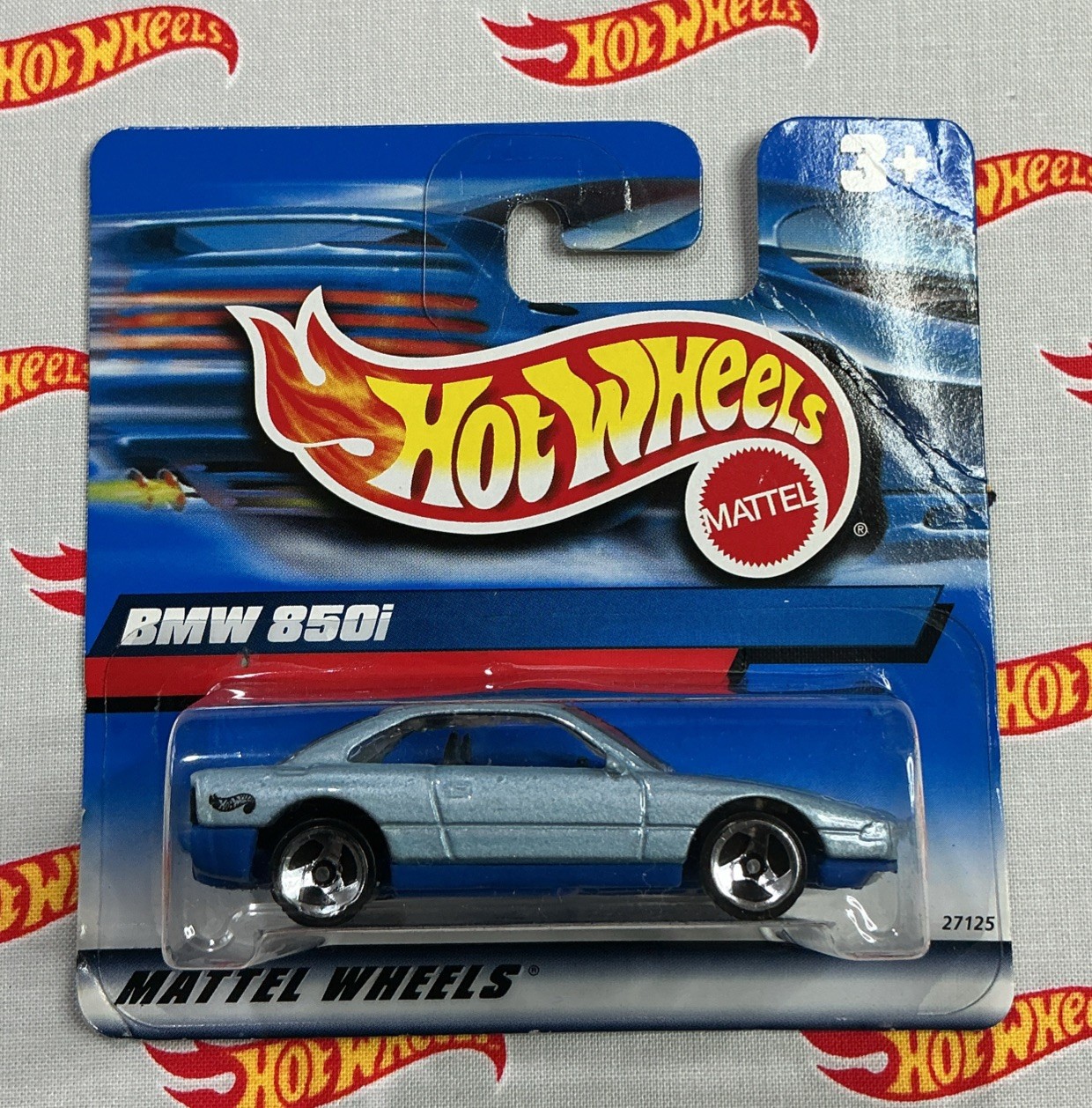 HOT WHEELS (2000) BMW 850i (SILVER) SHORT CARD