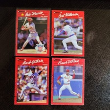 1990 Donruss - Eric Davis, Mark Guthrie, Curt Wilkerson & Frank Dipino