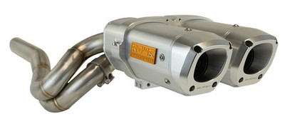 RJWC Doppelrohr Auspuff Anlage Can Am Renegade 570 / 1000 XMR G2 Dual APX
