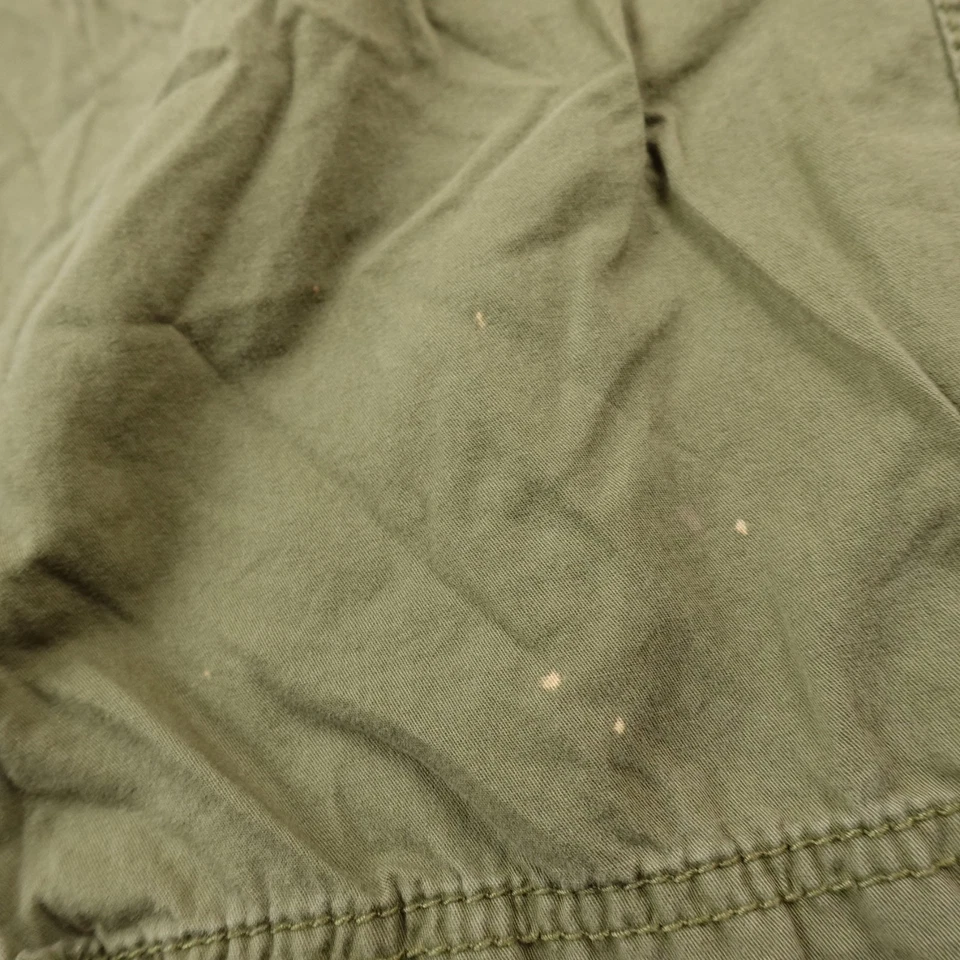 Pantalones Cortos Gloria Desteñidos De Colección Para Mujer 10 Verde Carga Paracaidista Militar Ejército Caminata Y2K Foto 2 de 4